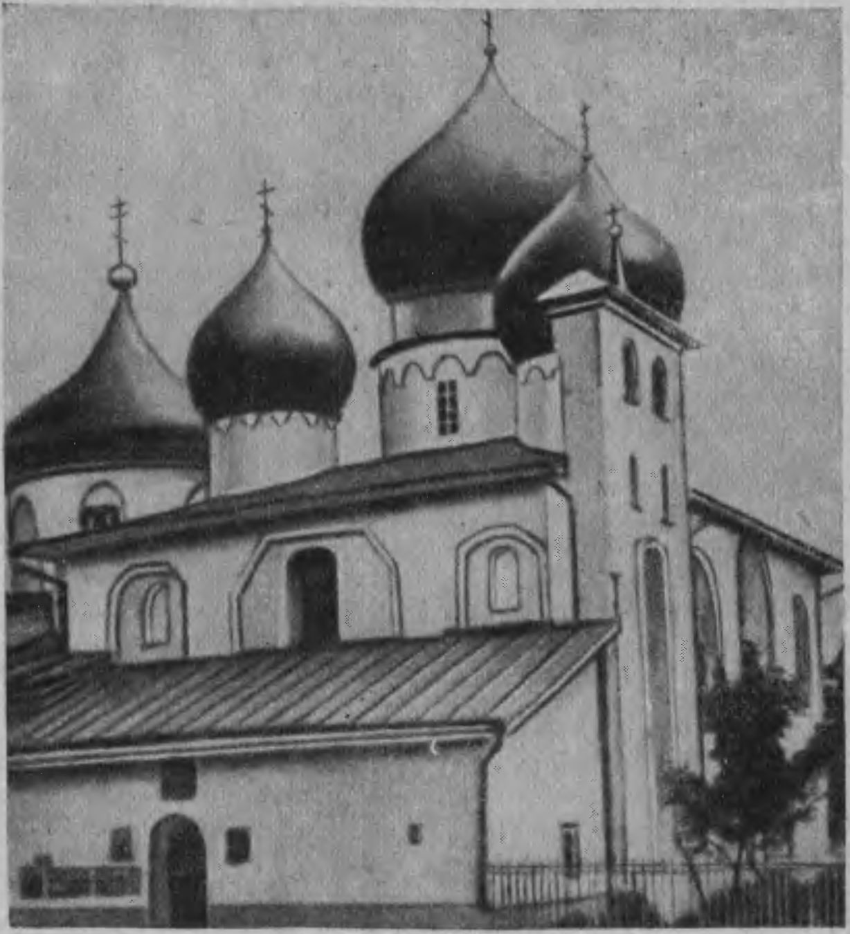 Церковь Иоанна Предтечи Ивановского монастыря в Пскове (постройки 1240 г.)