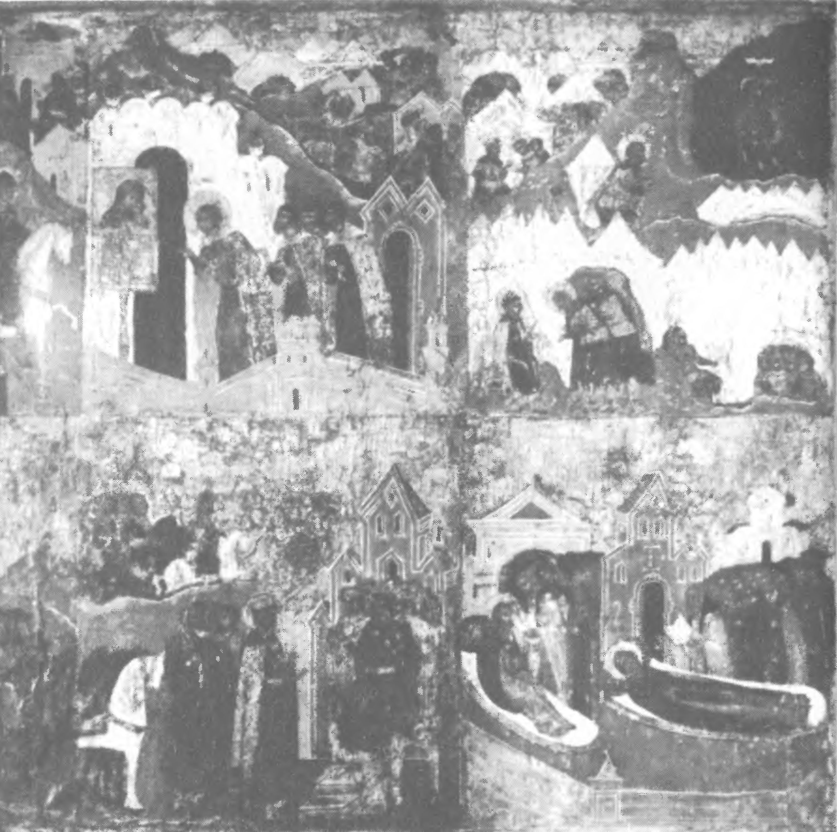 Клейма иконы «Св. Александр Невский с деянием»