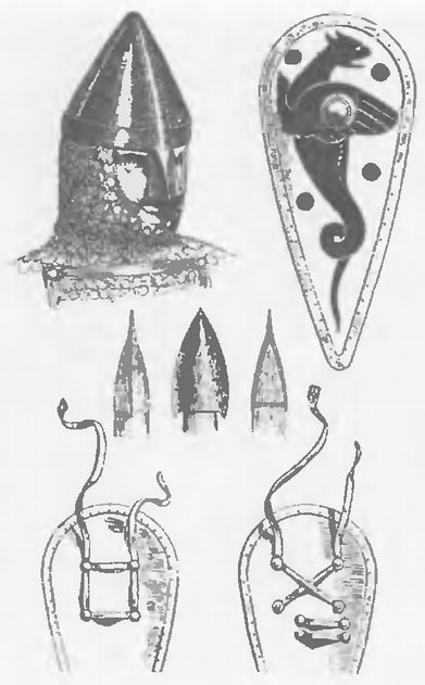 Нормандский рыцарский конический шлем