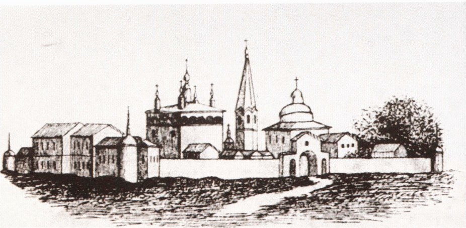 Федоровский Городецкий монастырь. Со старинной гравюры