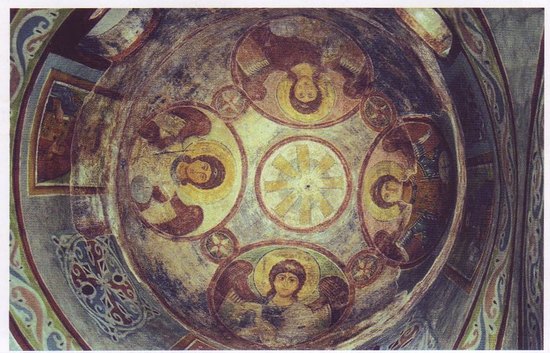 Ангельский чин. Фреска юго-западного купола Святой Софии Киевской, XI в