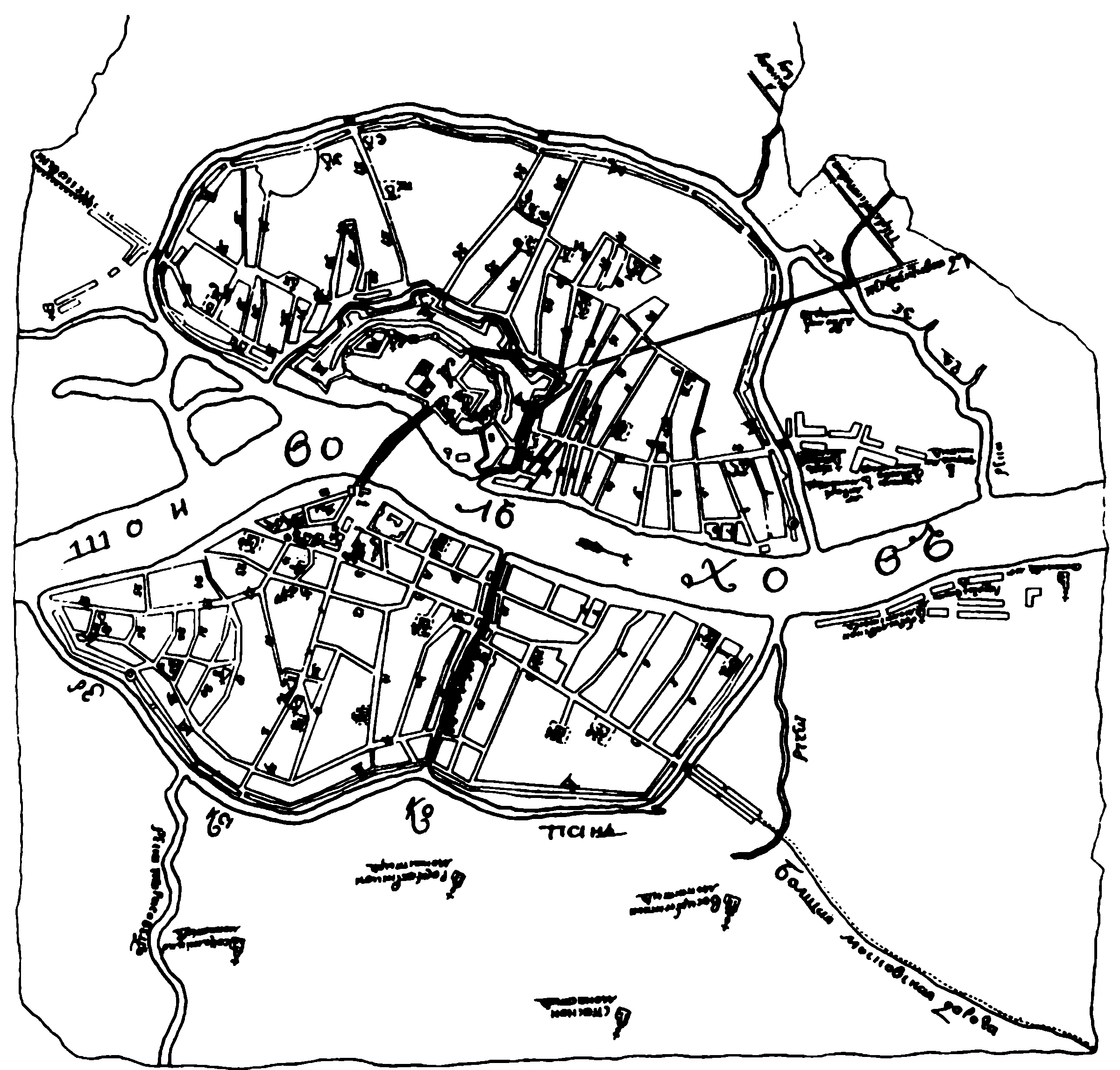 Новгород. План 1749 г