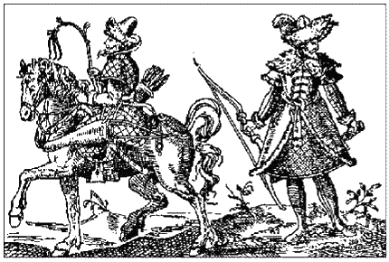 Московские воины XVI века (немецкая гравюра)