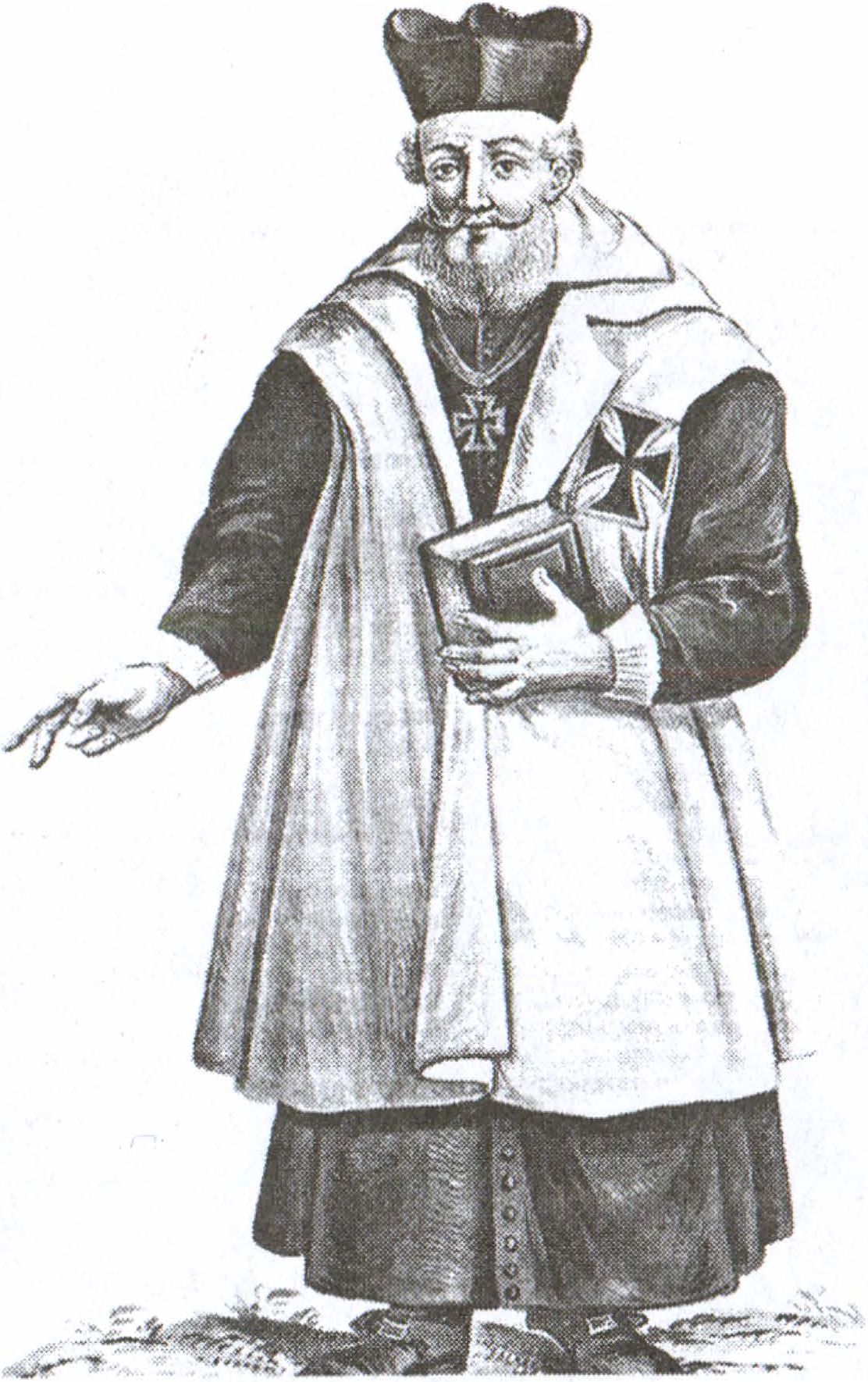Брат-священник. Из «Устава Тевтонского ордена» 1606 г.