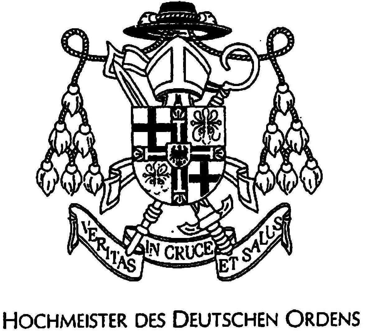 Большой герб верховного магистра Тевтонского ордена на официальном бланке