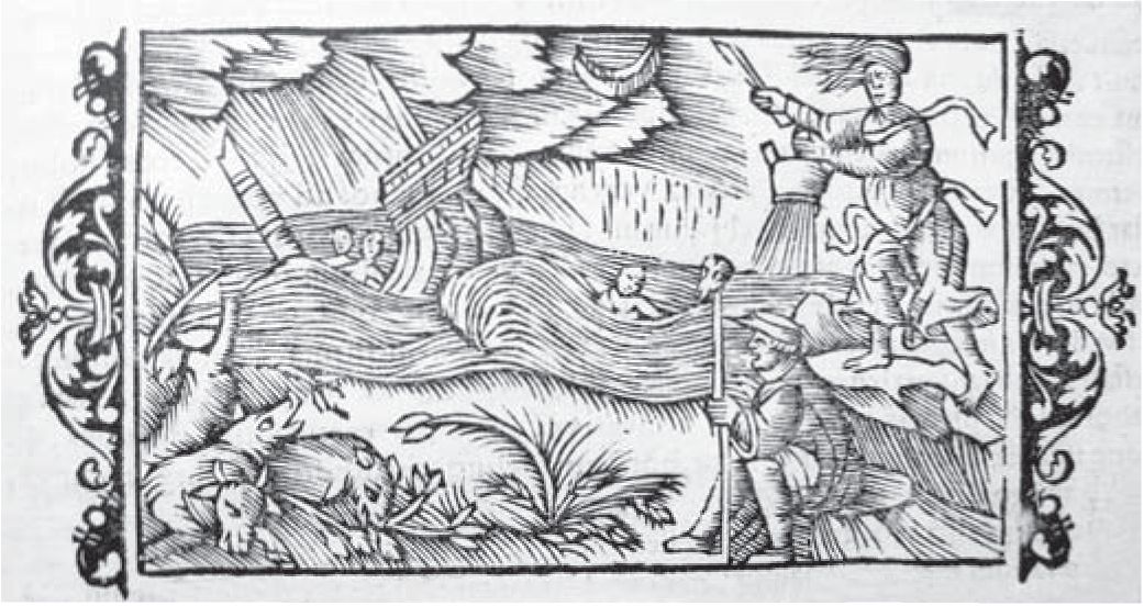 Приемы лопарской «боевой магии». Рисунок из книги Olaus Magnus, Gothus. Historia de gentibus septentrionalibus / Olaus Magnus. Romae, 1555