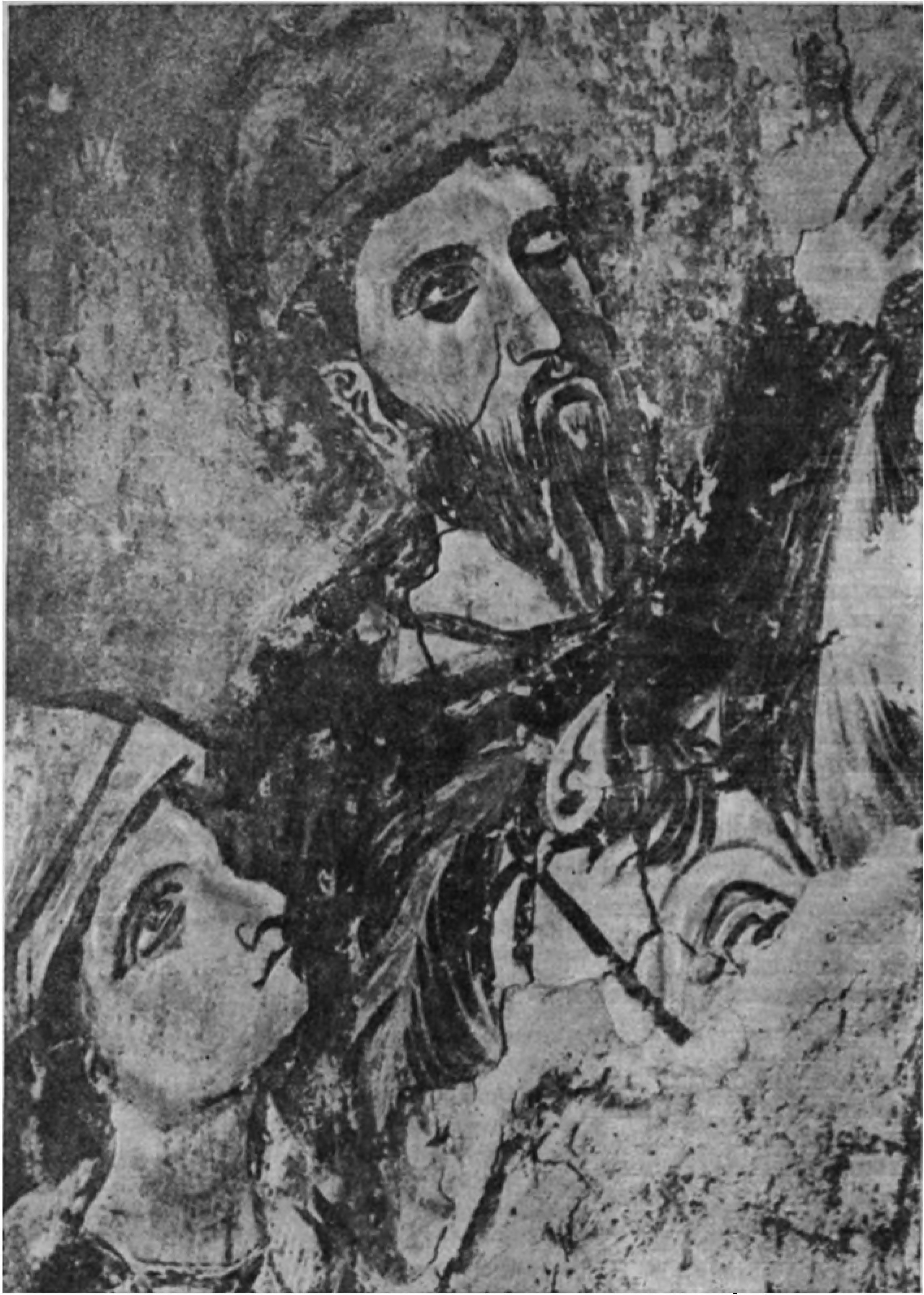 Фреска 1125 г. Новгород. Антоньев монастырь