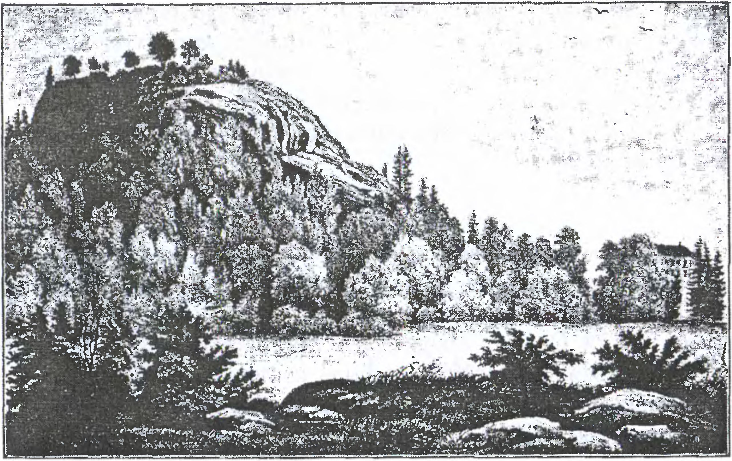Городище Хакойстен. Литография 1845 г.