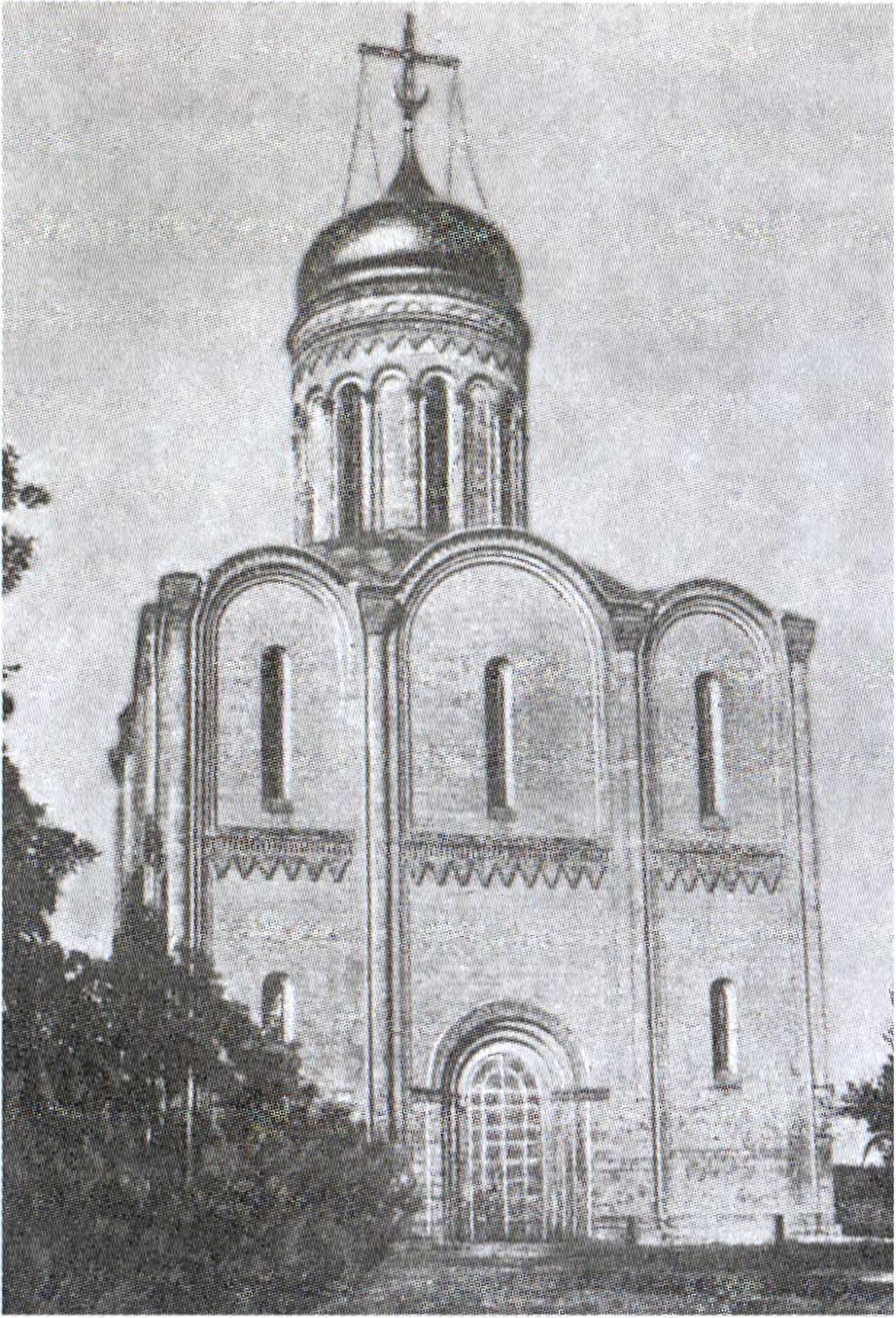Рождественский собор Владимирского Рождественского монастыря (после реставрации XIX века)