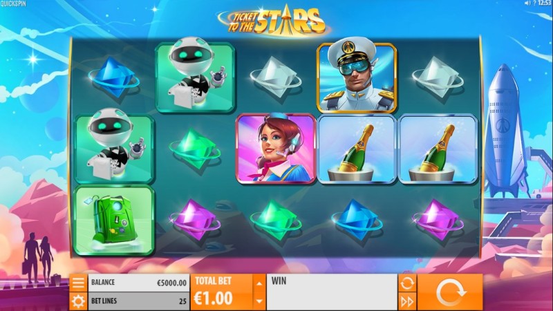 Игровой автомат «Ticket to the Stars» в казино Yoyo