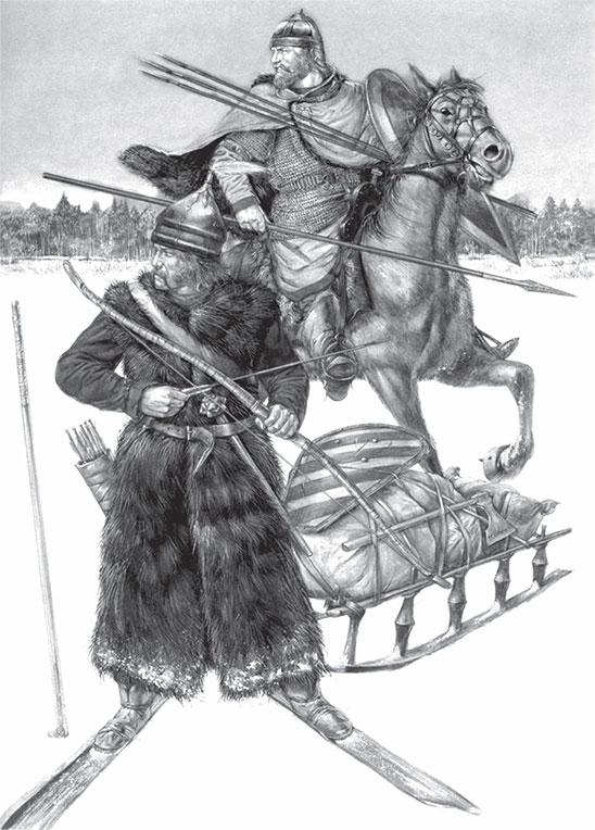 Литовские воины, конец XIII века